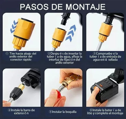 HIDROLAVADORA PORTATIL +  2 BATERIAS 48W GRATIS