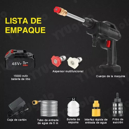 HIDROLAVADORA PORTATIL +  2 BATERIAS 48W GRATIS