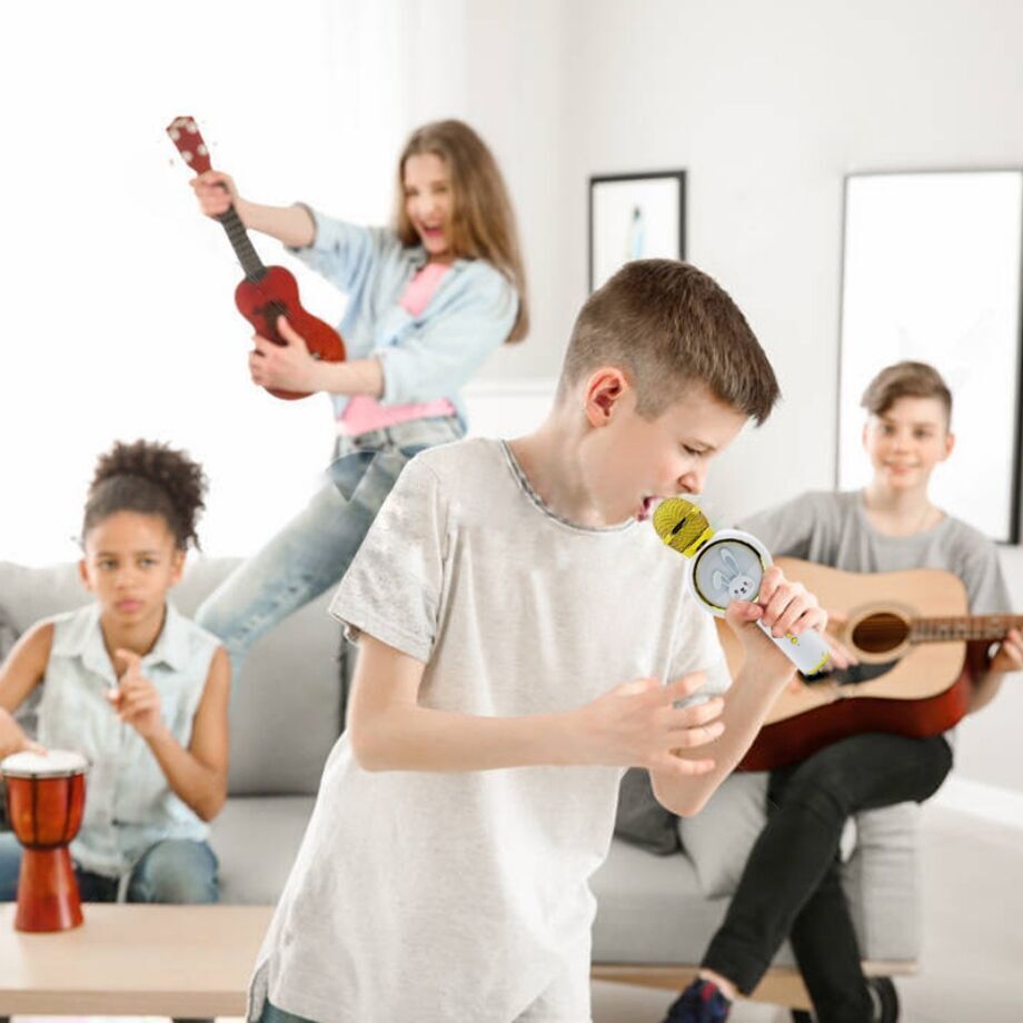 Microfono karaoke de conejo bluetooth
