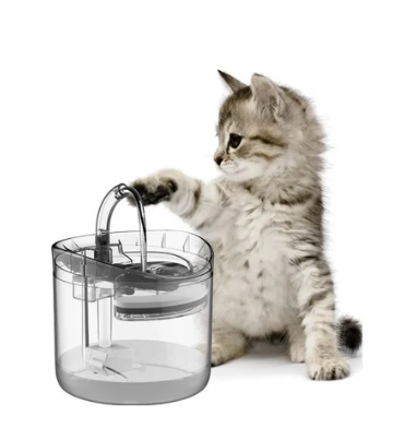 Fuente de agua para gatos con sensor