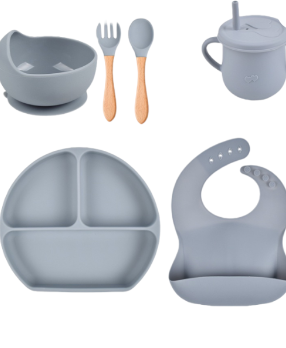 Vajilla Silicona Para Bebes Set Premium