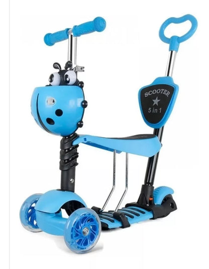 Monopatín Scooter 5 en 1 para niños