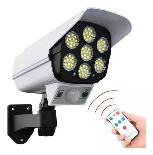 Lámpara Led JD-2178T Panel Solar Y Sensor De Movimiento Tipo Cámara