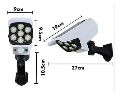 Lámpara Led JD-2178T Panel Solar Y Sensor De Movimiento Tipo Cámara