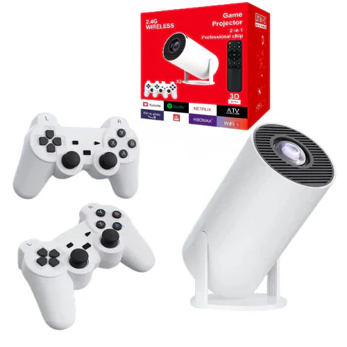 Proyector 2 en 1 con juegos professional chip