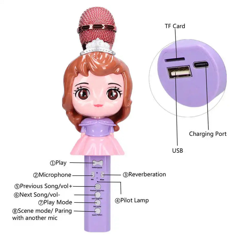 Microfono karaoke de Muñeca bluetooth