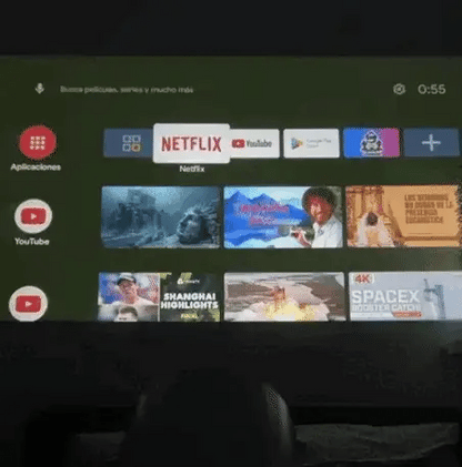 Proyector 2 en 1 con juegos professional chip