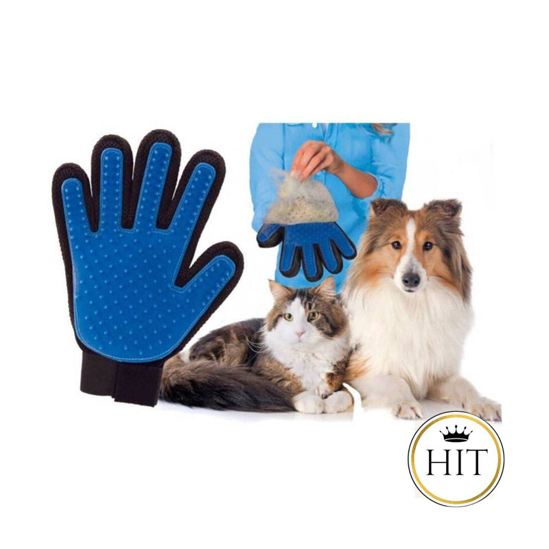 Guante True Touch Para Peinar Acariciar Gatos Y Perros