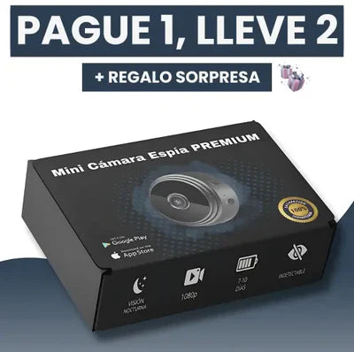[PAGUE 1, LLEVE 2] EspíaSmart - MINI CAMERA VIGILANCIA 360 WIFI