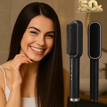 LYSO®  - El CEPILLO + PLANCHA SECADOR ¡Transforma Tu Rutina Capilar!