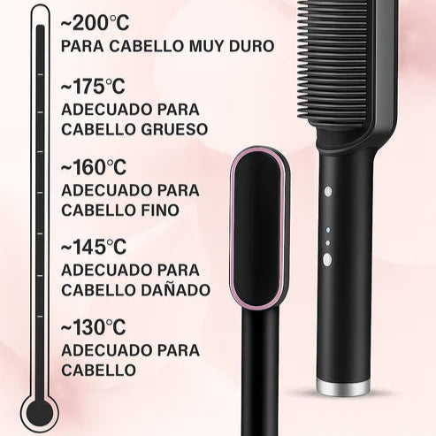 LYSO®  - El CEPILLO + PLANCHA SECADOR ¡Transforma Tu Rutina Capilar!