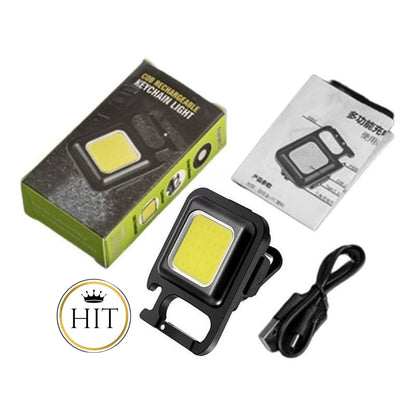 Linterna Potente Llavero 500lm Recargable Multiusos