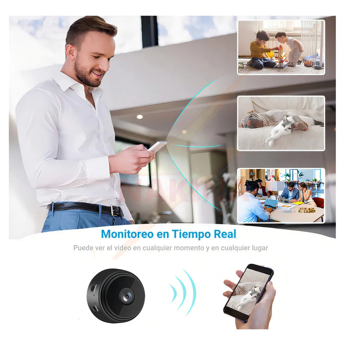 [PAGUE 1, LLEVE 2] EspíaSmart - MINI CAMERA VIGILANCIA 360 WIFI