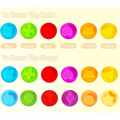 Juguete Cubeta de huevos educativo