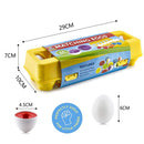 Juguete Cubeta de huevos educativo